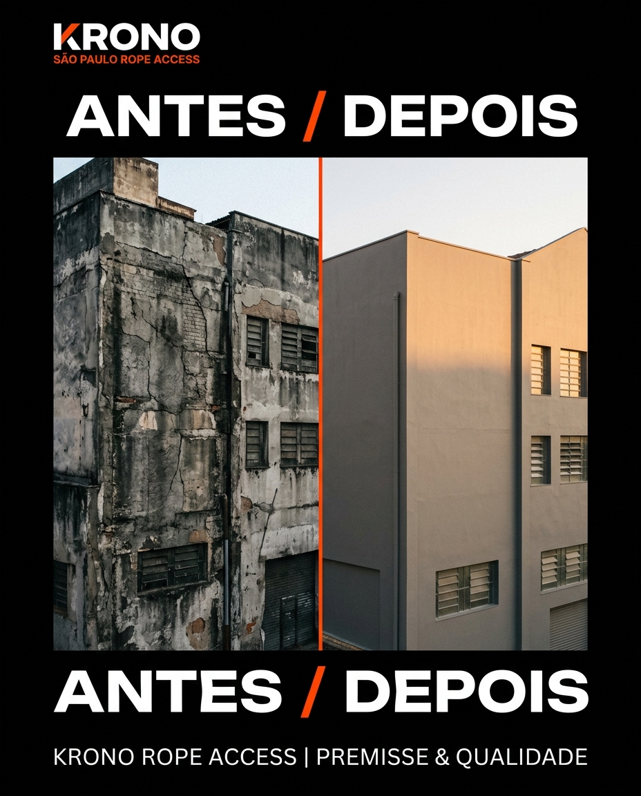 Arte de post KRONO — Antes / Depois